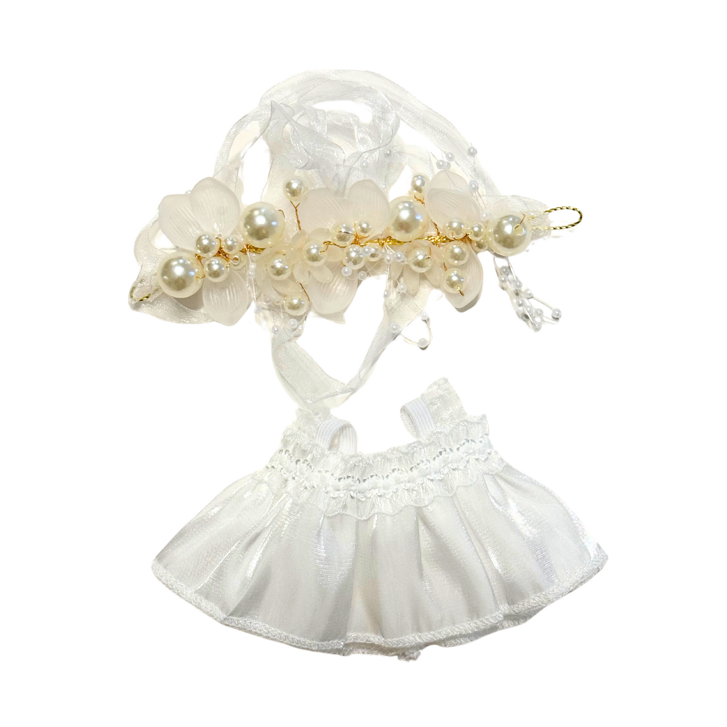 2Pcs Organza Dress Outfit