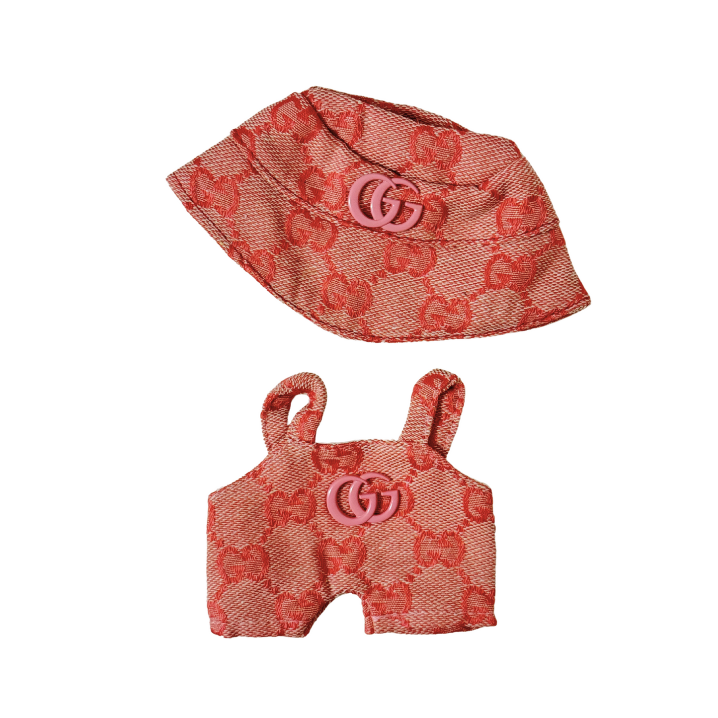 2Pcs Luxury GG Overall Outfit