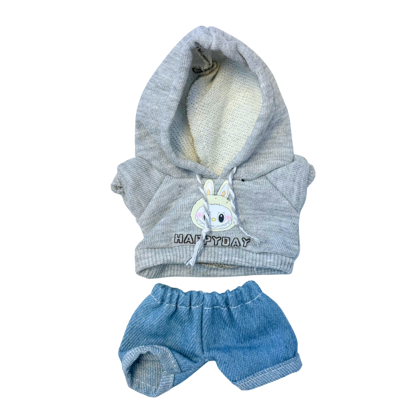 2Pcs Labubu Hoodie Outfit