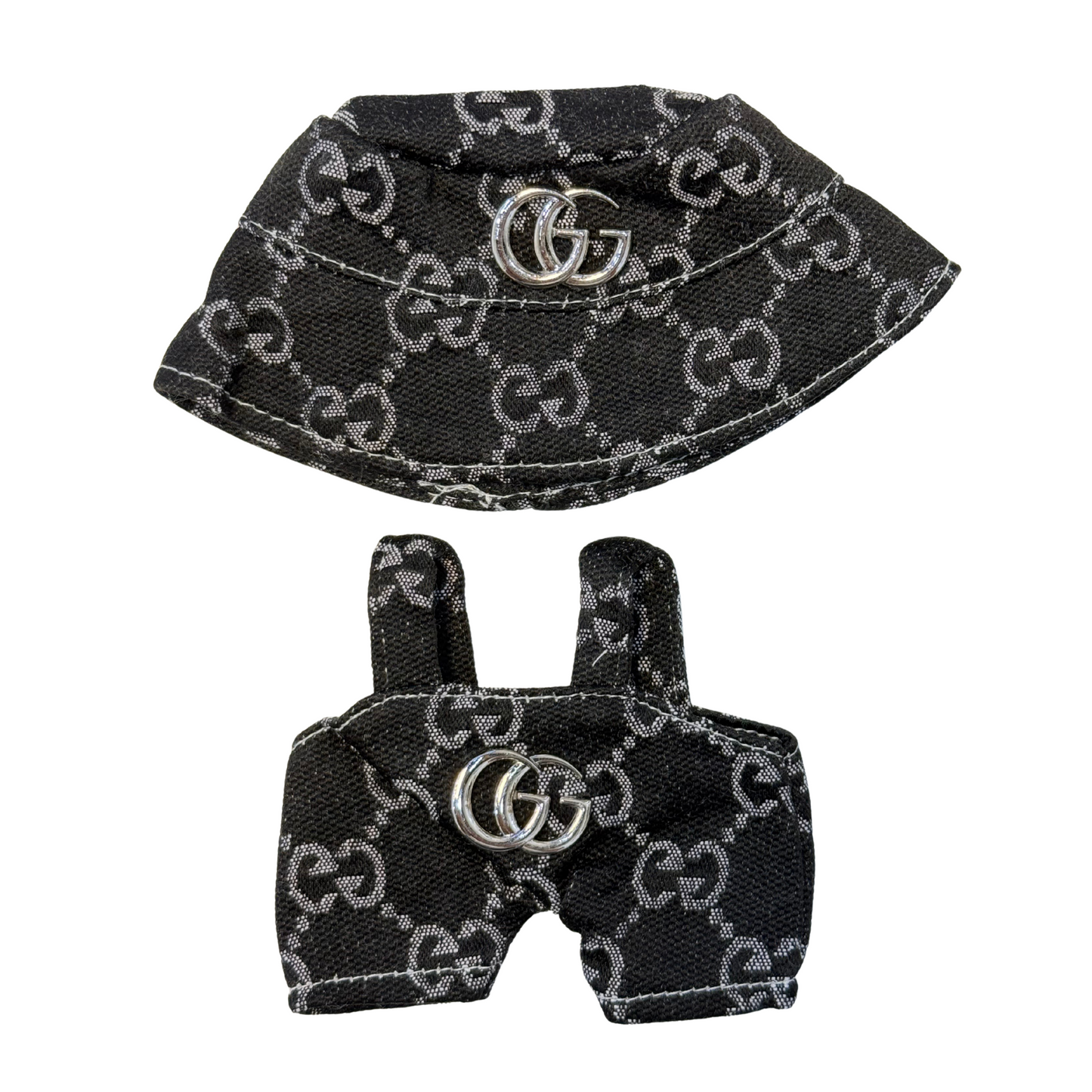 2Pcs Luxury GG Overall Outfit