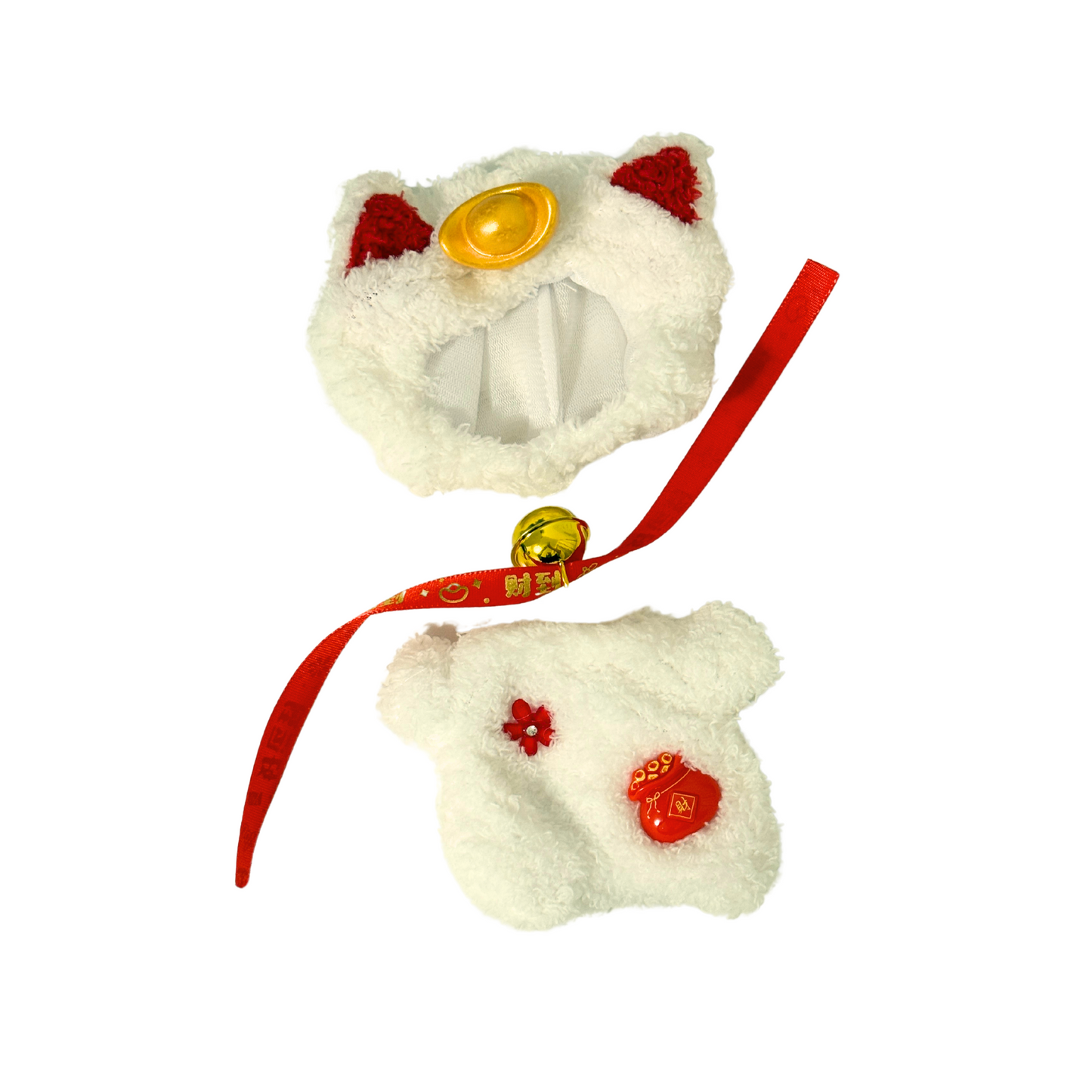 3Pcs Lucky Cat Outfit