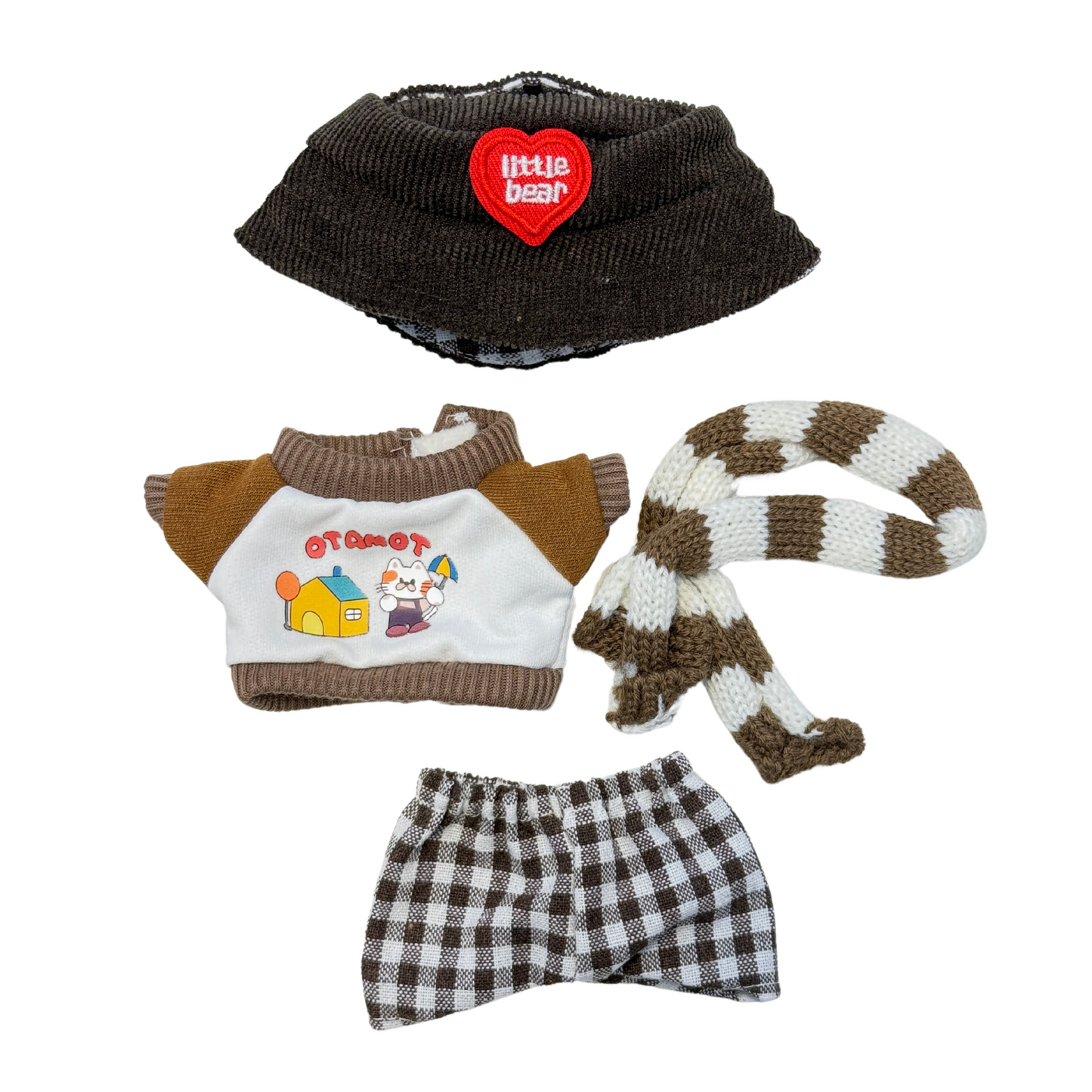 4Pcs Cute Winter Sweatshirt Outfit