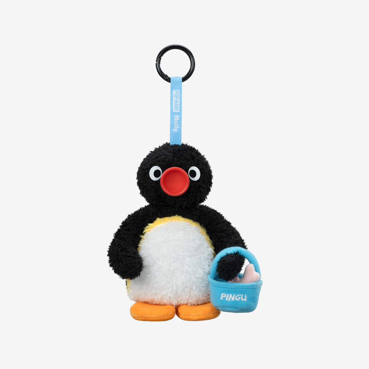 Baby Molly × Pingu Happy Fishing Series-Vinyl Plush Pendant Blind Box - Big Harvest - Pingu Holding a Bucket - Pop Mart - Bag Charm