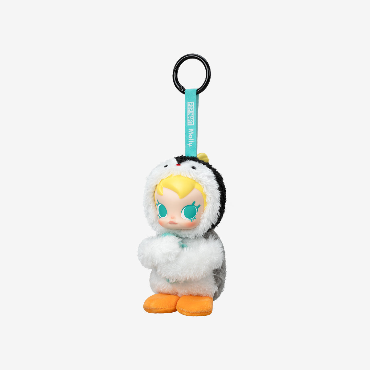 Baby Molly × Pingu Happy Fishing Series-Vinyl Plush Pendant Blind Box - Come With Me - Baby Molly in Penguin Suit - Pop Mart - Bag Charm