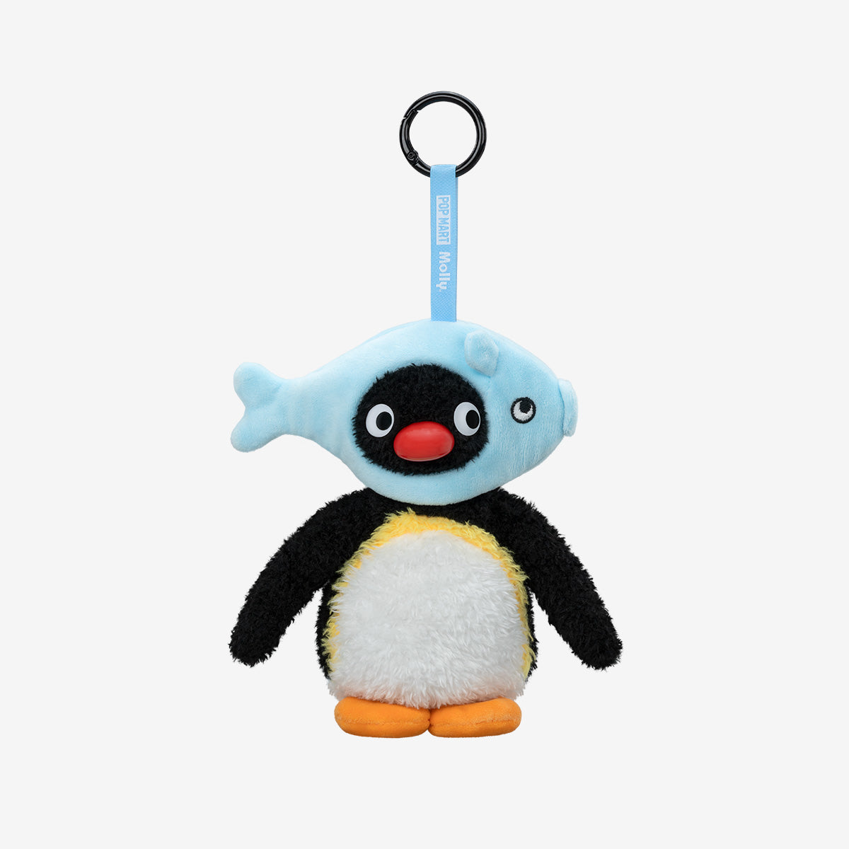 Baby Molly × Pingu Happy Fishing Series-Vinyl Plush Pendant Blind Box - Full of Fish - Pingu Wearing a Fish Headwear - Pop Mart - Bag Charm