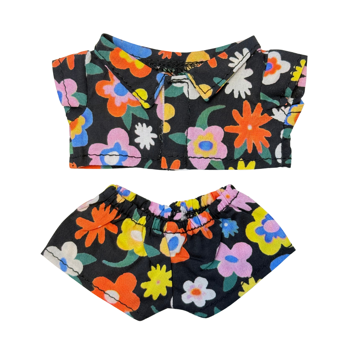 2Pcs Floral Print Outfit