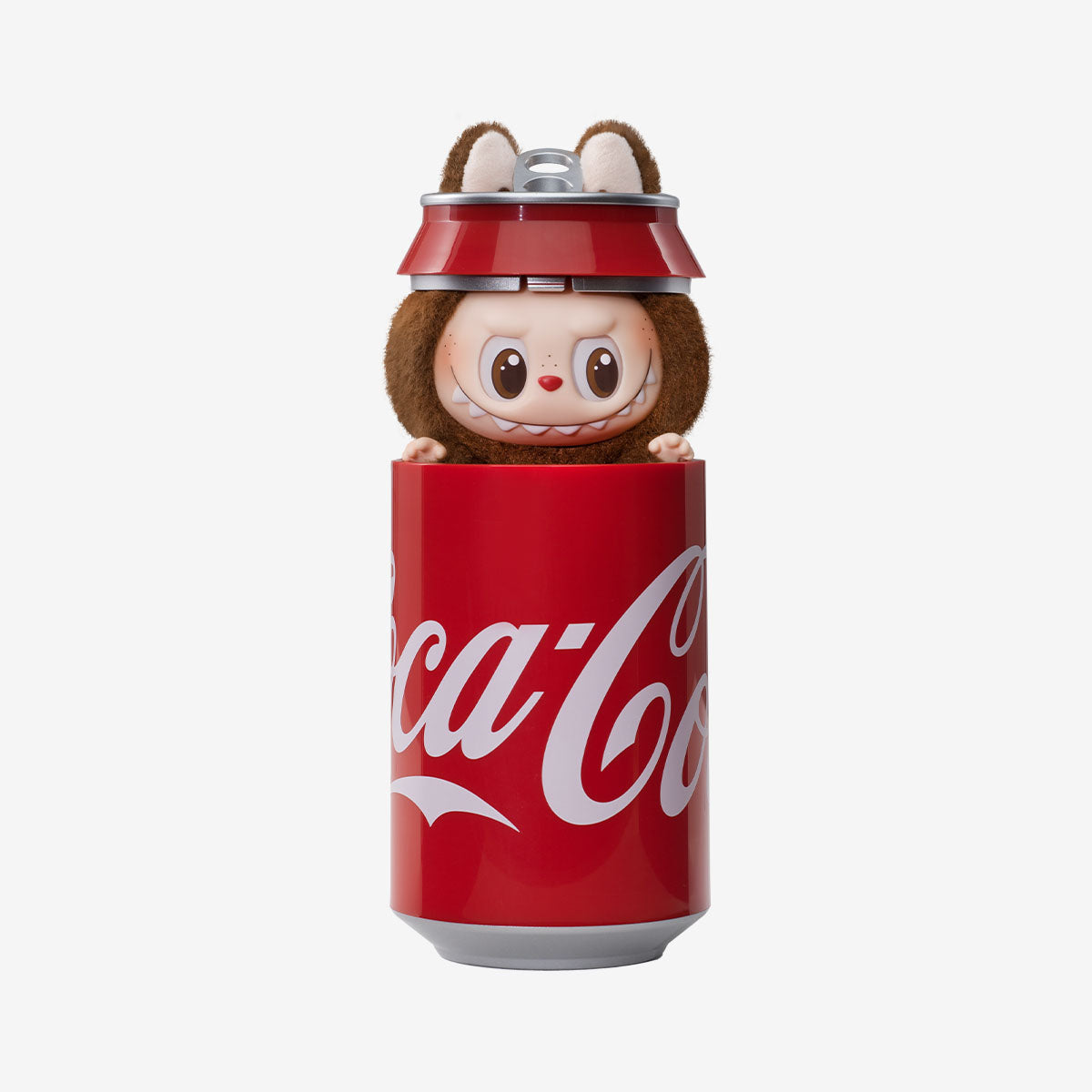 THE MONSTERS COCA-COLA SERIES-Vinyl-Face-Blind-Box - Mysterous Guest - Brown - Labubu - Pop Mart - Bag Charm - Popping Out Of A Can a Coca Cola