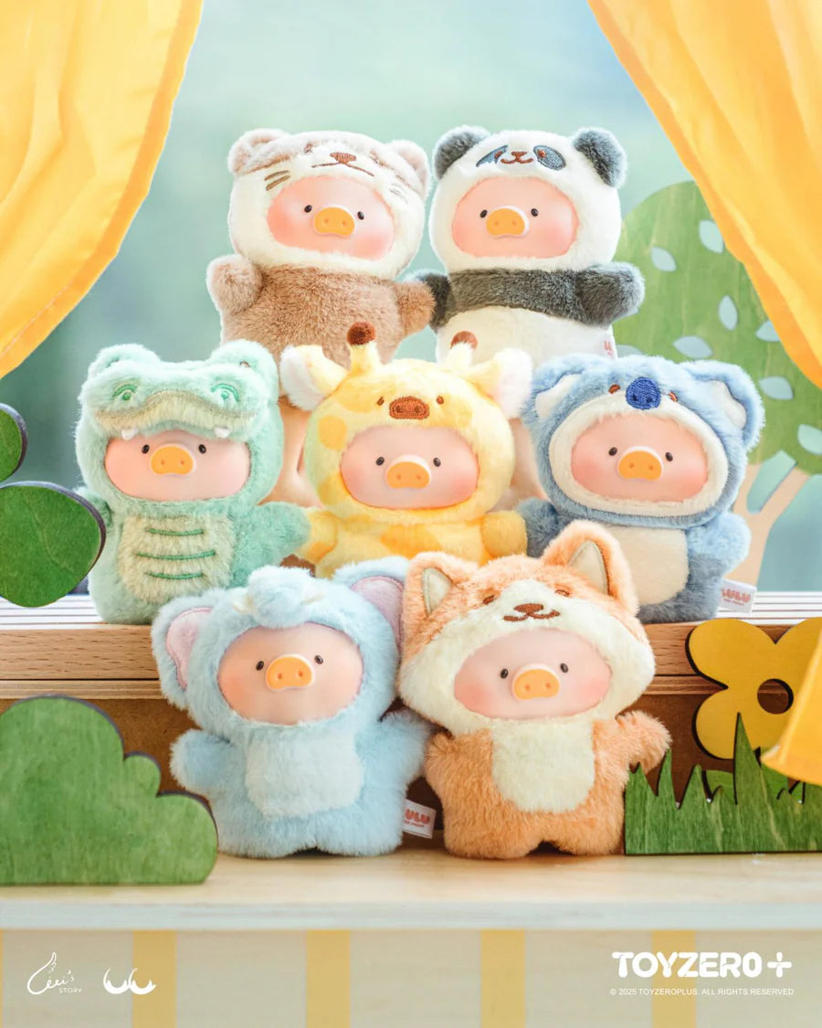 LuLu the Piggy Animal Party - Puppet Show PVC Face Plush Keychain