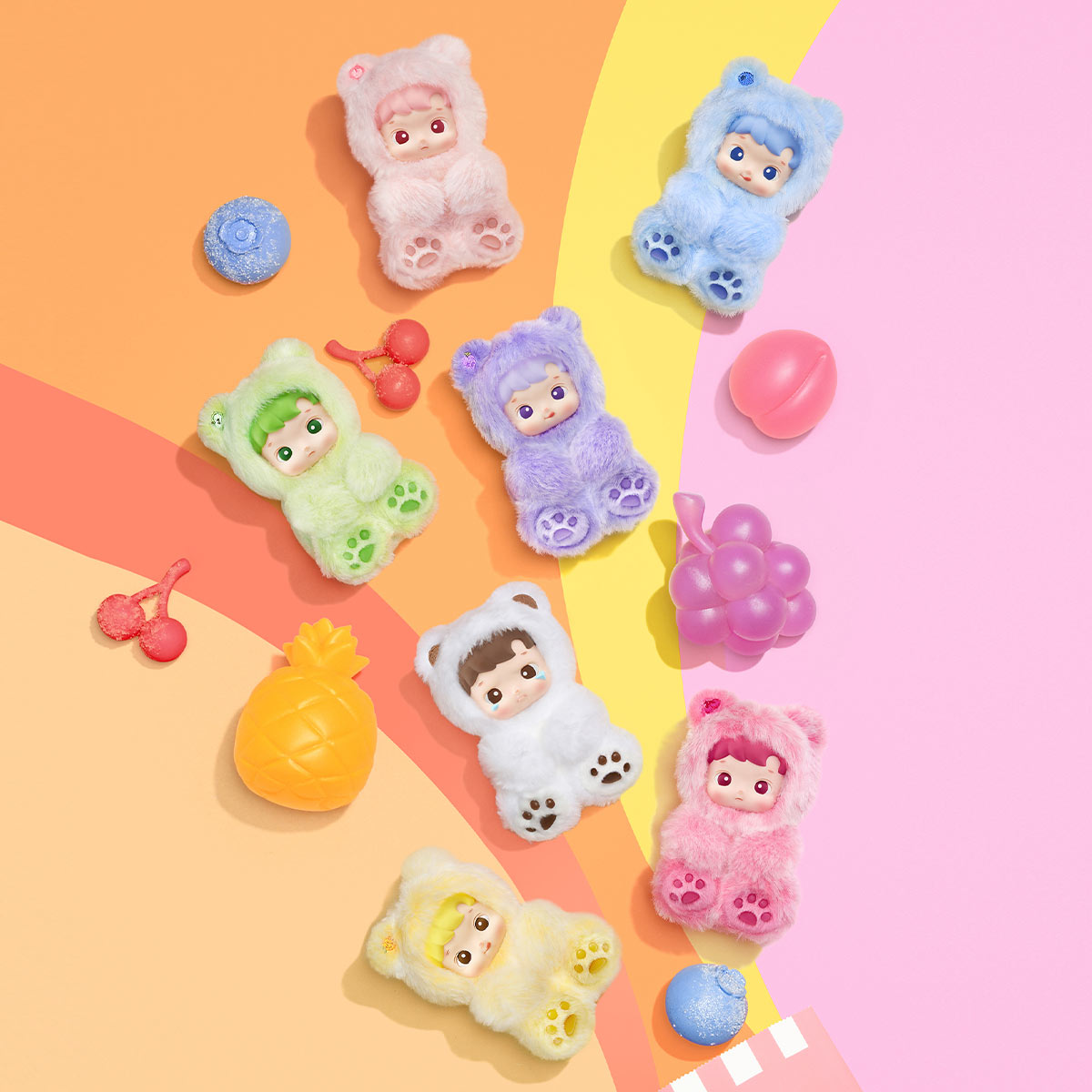 Preorder: HACIPUPU Gummy Bear Series-Vinyl Plush Pendant Blind Box