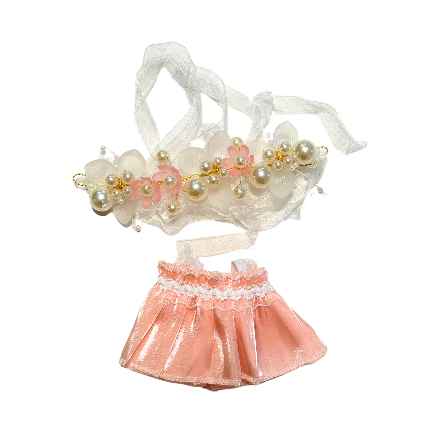 2Pcs Organza Dress Outfit