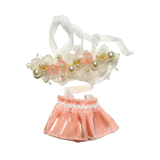2Pcs Organza Dress Outfit