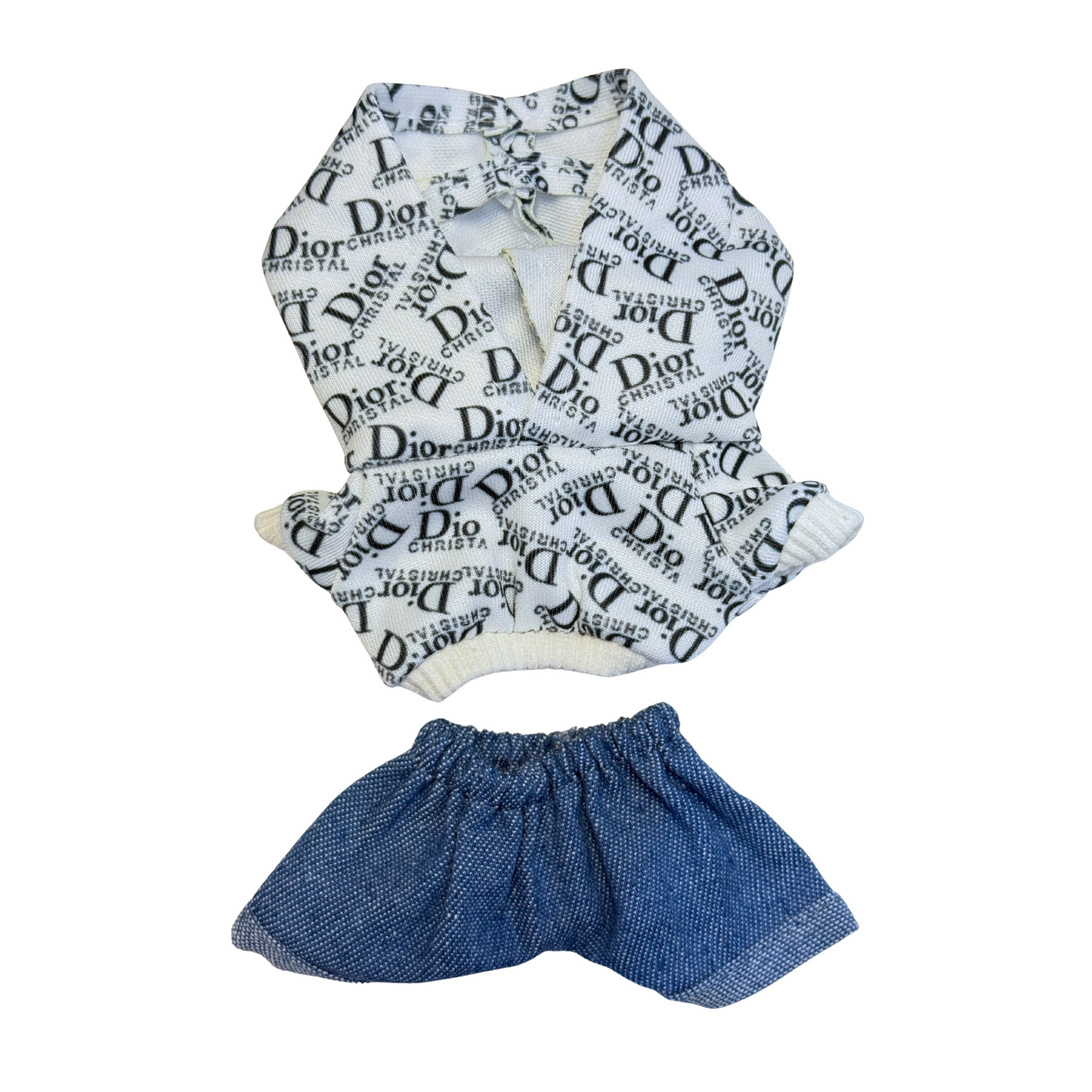 2Pcs Luxury DR Print Outfit