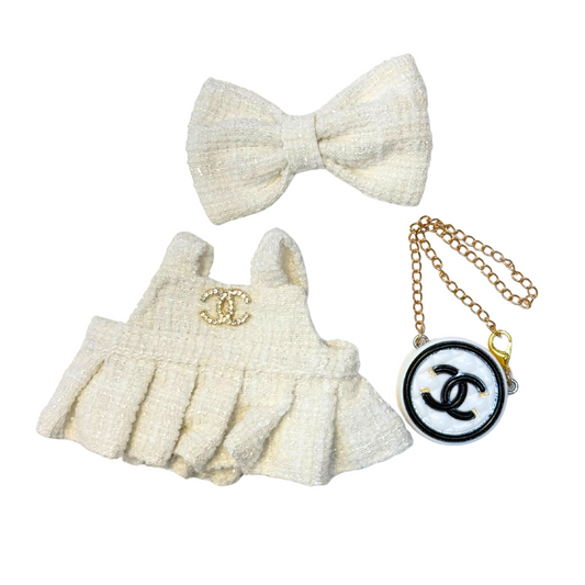 Luxury CC Pleated Dress Outfit