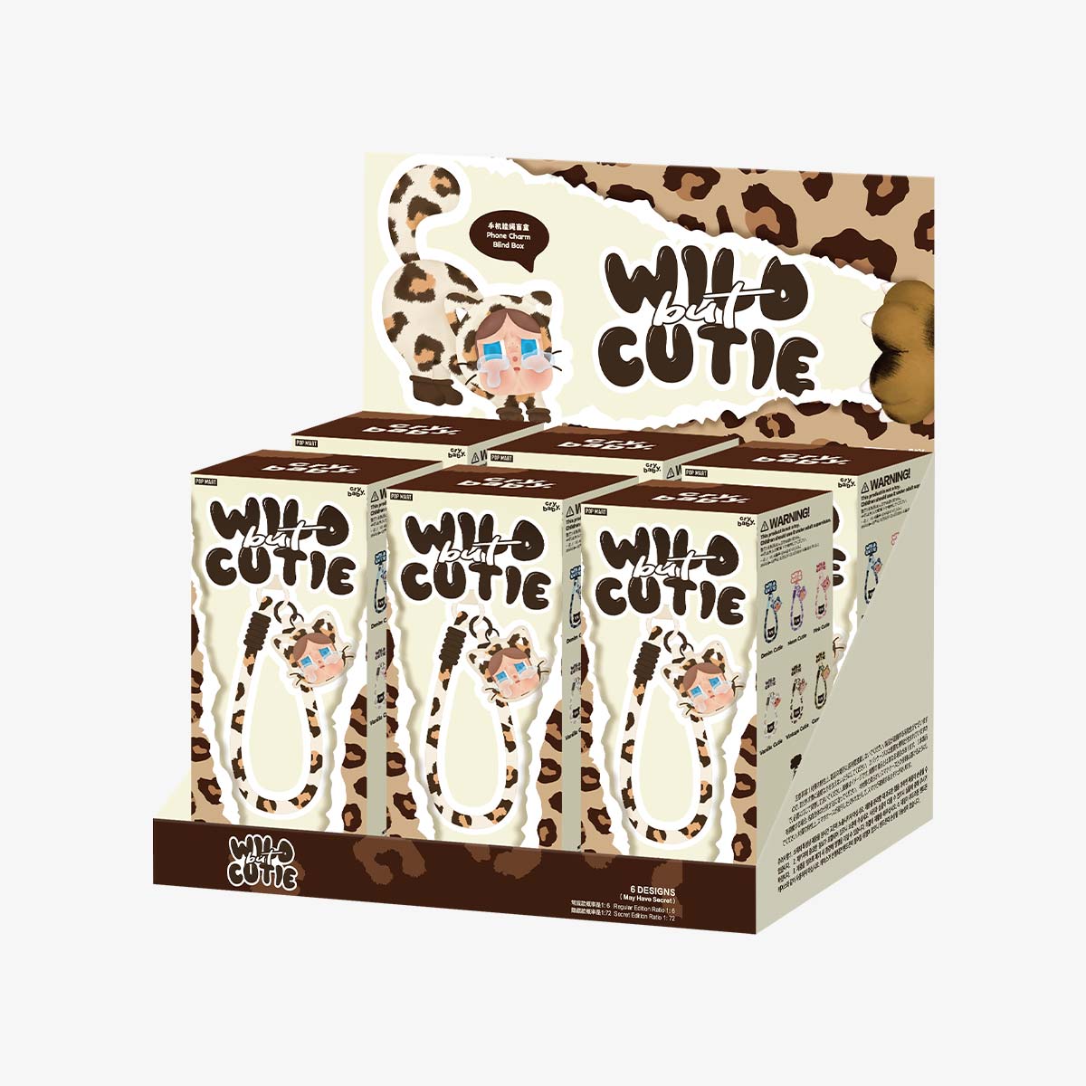 Preorder: CRYBABY Wild but Cutie Series-Phone Charm Blind Box