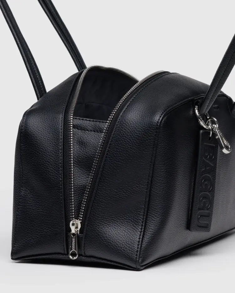 Recycled Leather Bowler Bag