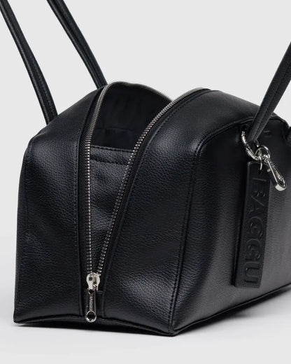 Recycled Leather Bowler Bag