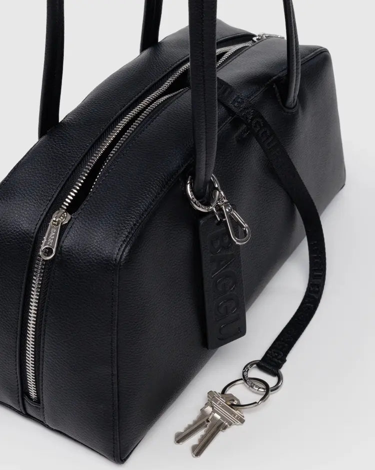 Recycled Leather Bowler Bag