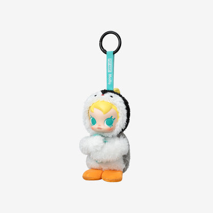 Baby Molly × Pingu Happy Fishing Series-Vinyl Plush Pendant Blind Box - Come With Me - Baby Molly in Penguin Suit - Pop Mart - Bag Charm