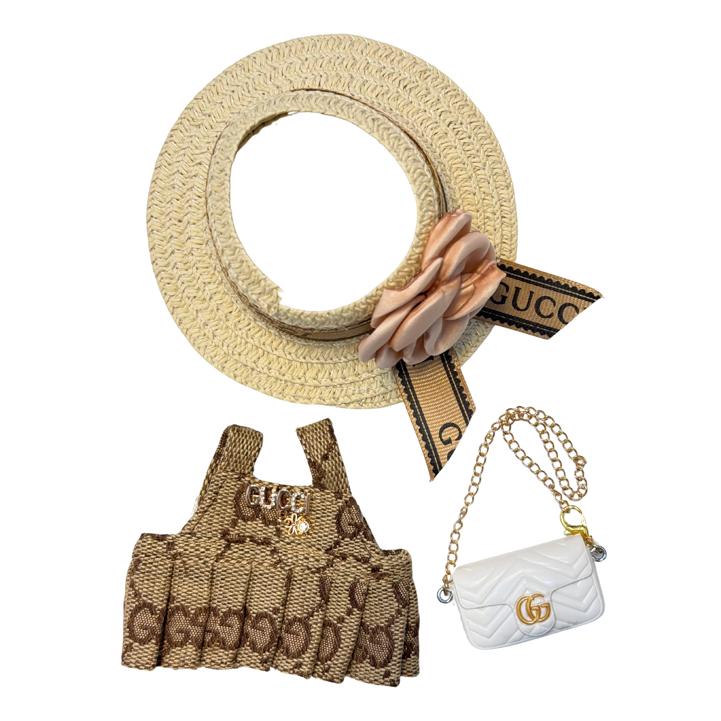 Luxury GG Pleated Dress Outfit