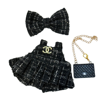 Luxury CC Pleated Dress Outfit