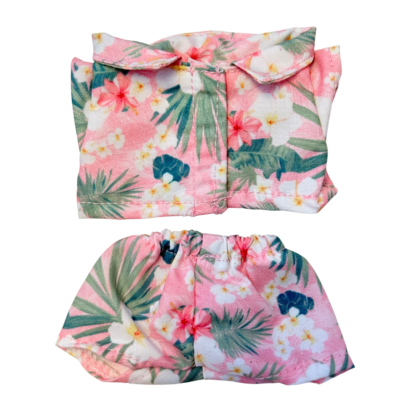 2Pcs Tropical Print Outfit