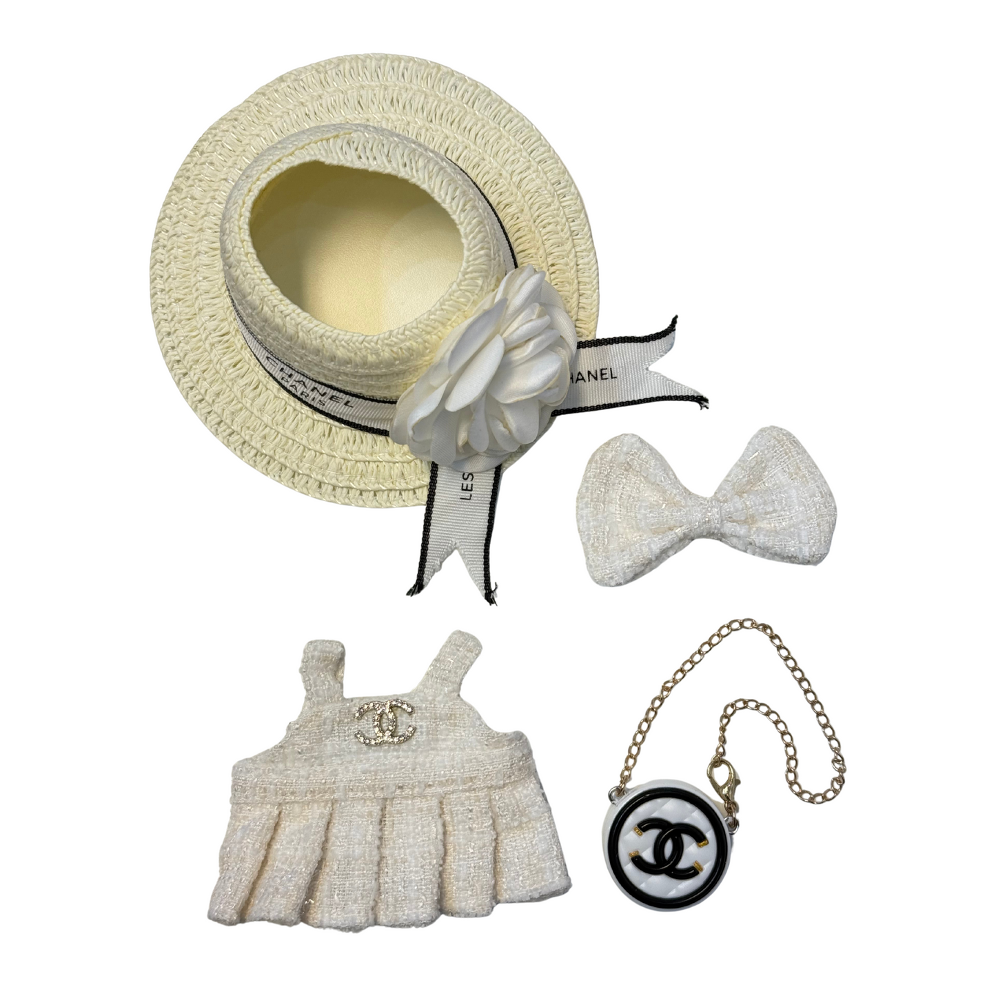 Luxury CC Pleated Dress Outfit
