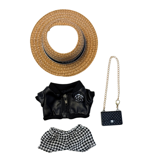 4Pcs Luxury CC Jacket Outfit