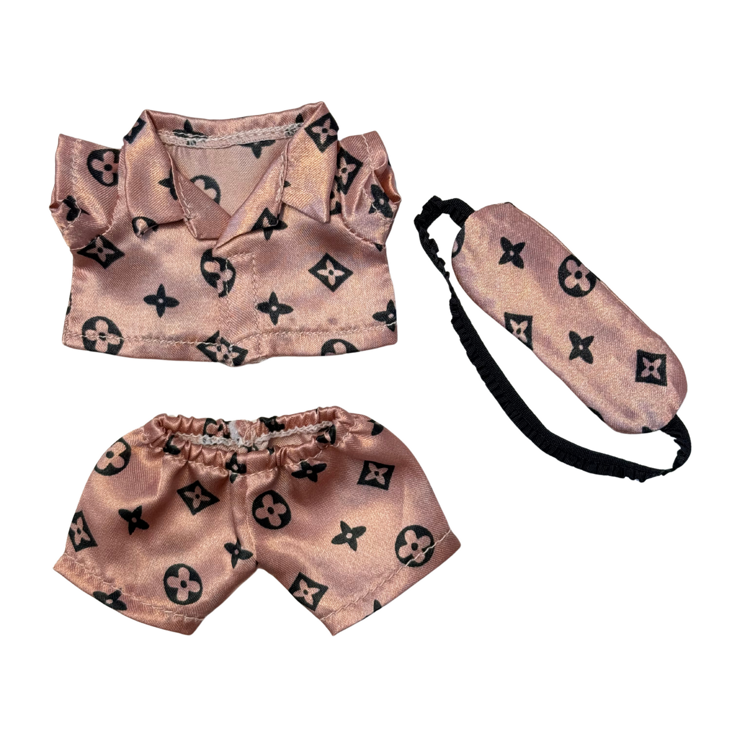 3Pcs Satin Pyjama Set