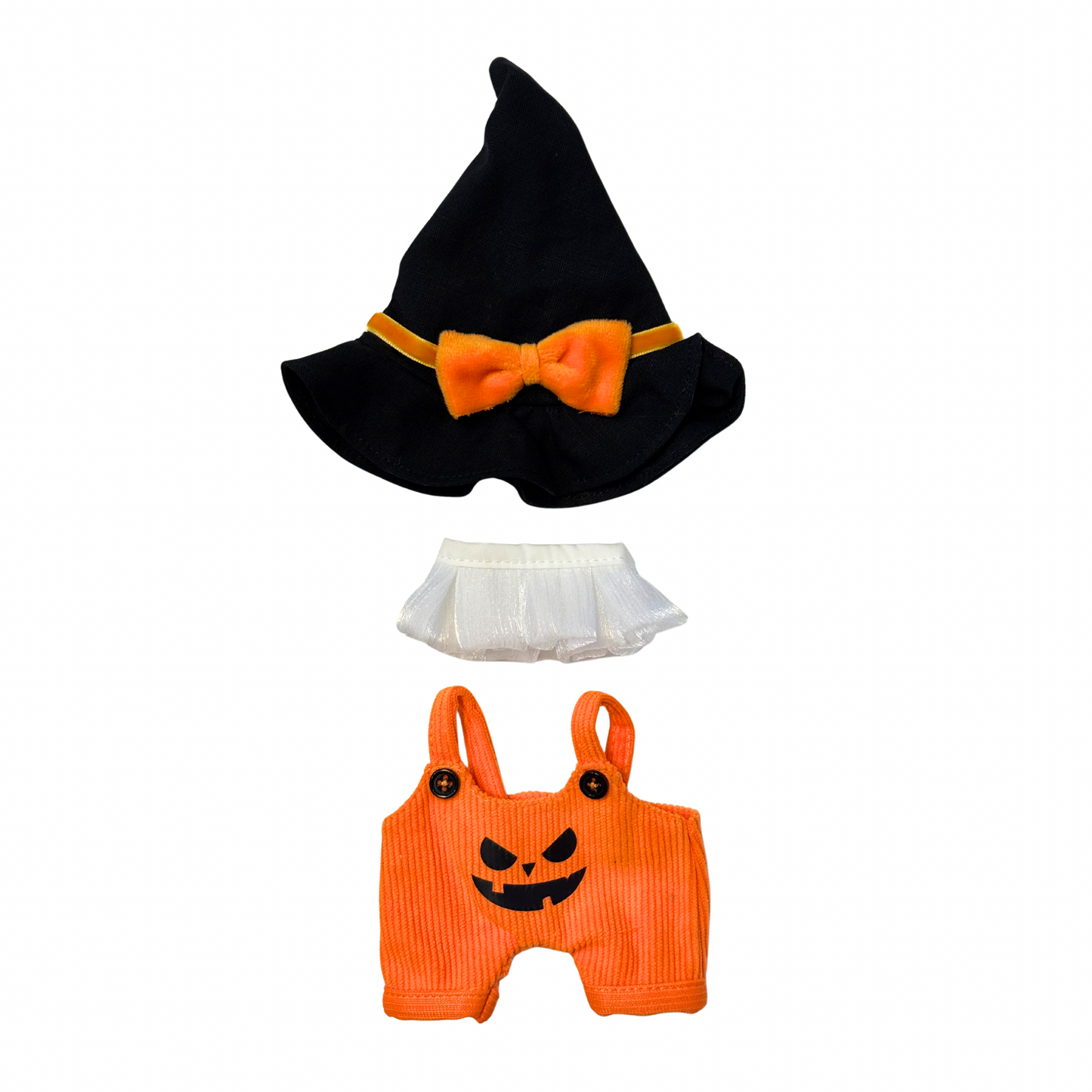 3Pcs Pumpkin Overalls Costume