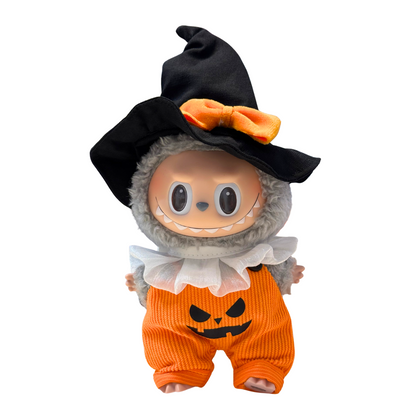3Pcs Pumpkin Overalls Costume