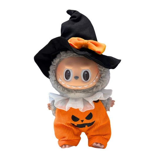 3Pcs Pumpkin Overalls Costume