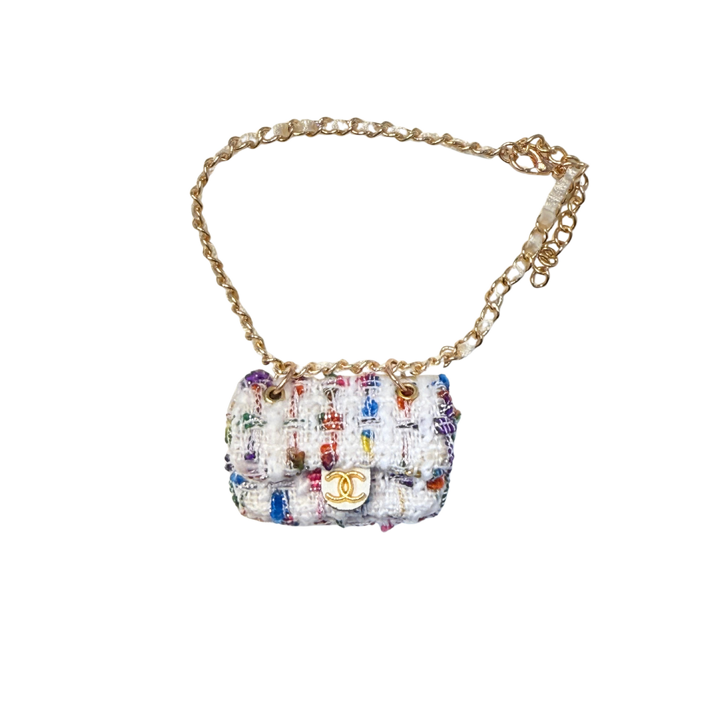Luxury CC Classic Tweed Handbag