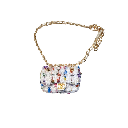 Luxury CC Classic Tweed Handbag