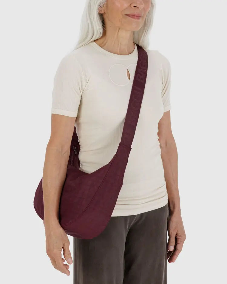 Medium Nylon Crescent Bag