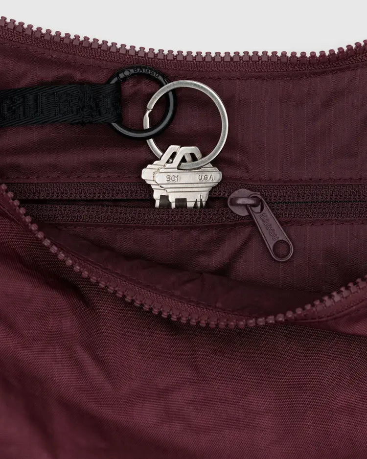 Medium Nylon Crescent Bag