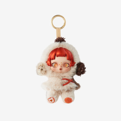 SKULLPANDA Winter Symphony Series Plush - Ode De Cocoa - Cream - Pop Mart - Bag Charm
