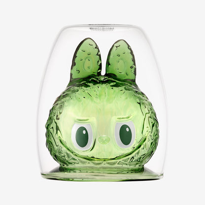 THE MONSTERS CHEERS ! SERIES-Double-Walled Glass Blind Box - Relax - Labubu - Pop Mart - Green