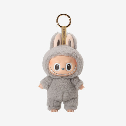 THE MONSTERS - Exciting Macaron Vinyl Face Blind Box - Sesame Bean - Gray - Labubu - Pop Mart - Bag Charm
